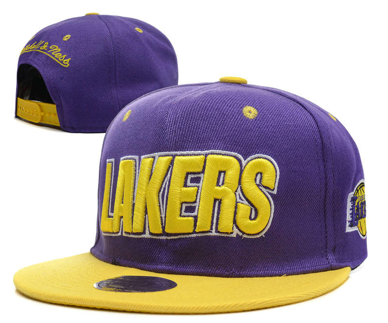 Los Angeles Lakers Snapback Hat DF1 0512